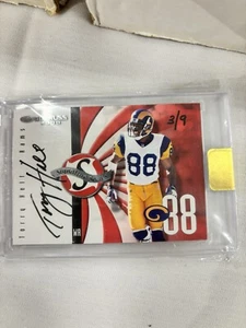 2000 Donruss Signature Series Torry Holt RARE SERIAL #3/9 On Card Auto SSP RAMS - Picture 1 of 2