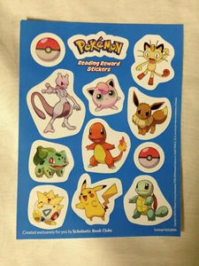 Pokémon Lesebelohnung Sticker / Scholastic Book Club 2018 - Bild 1 von 1