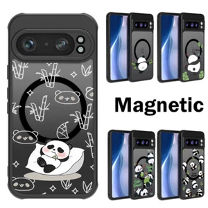 For Google Pixel 9 Pro XL 9A 8 7 Pro Magnetic Hybrid Panda Hard Phone Case Cover - Picture 1 of 14