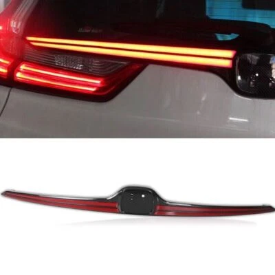 Tira de luz trasera LED de fibra de carbono freno DRL para Honda CRV CR-V 2017-2025 Foto 1 de 4