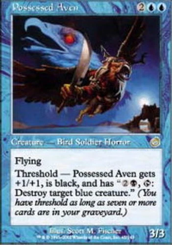 Possessed Aven ~ Heavily Played Torment MTG Magic UltimateMTG Blue Card - Image 1 of 1