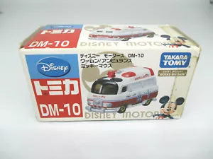 Worm'n Ambulance Unopen Disney Motors DM-10 Mickey TakaraTomy tomica 2012 japan - Picture 1 of 9