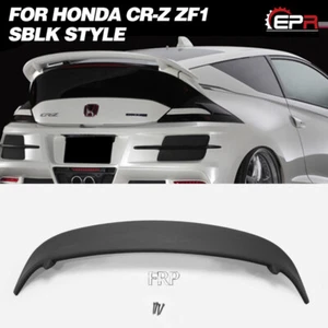 For 10.2 -12.8 CR-Z ZF1 SBLK Style Fiberglass Rear Wing Roof Spoiler Body Kit - Imagen 1 de 10