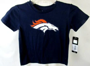 Denver Broncos Kids Small (4) Short Sleeve Screened Logo Tee MSRP $18 ADEB 24 - Picture 1 of 6