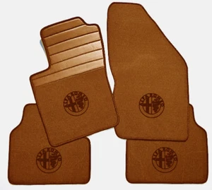 Tapetes de terciopelo coñac para Alfa Romeo 156 1997-2007 - Imagen 1 de 1