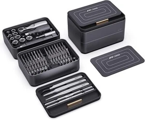 Juego de destornilladores de precisión JIMIHOME 100 piezas con trinquete y pinzas magnéticas - Imagen 1 de 1
