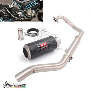 For CF-Moto 300SS 300NK 300SR Full Exhaust System Muffler Carbon Tip Header Pipe - Picture 1 of 16