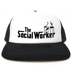 The Social Worker - Parodia del Padrino - Divertida Gorra de Camionero Retro - 3 Colores - Imagen 1 de 4