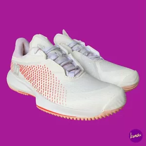 Wilson Scarpe da Tennis Donna Kaos Swift 1.5, Bianco/Tropical Peach UK4.5/EU 37 1/3 - Foto 1 di 6