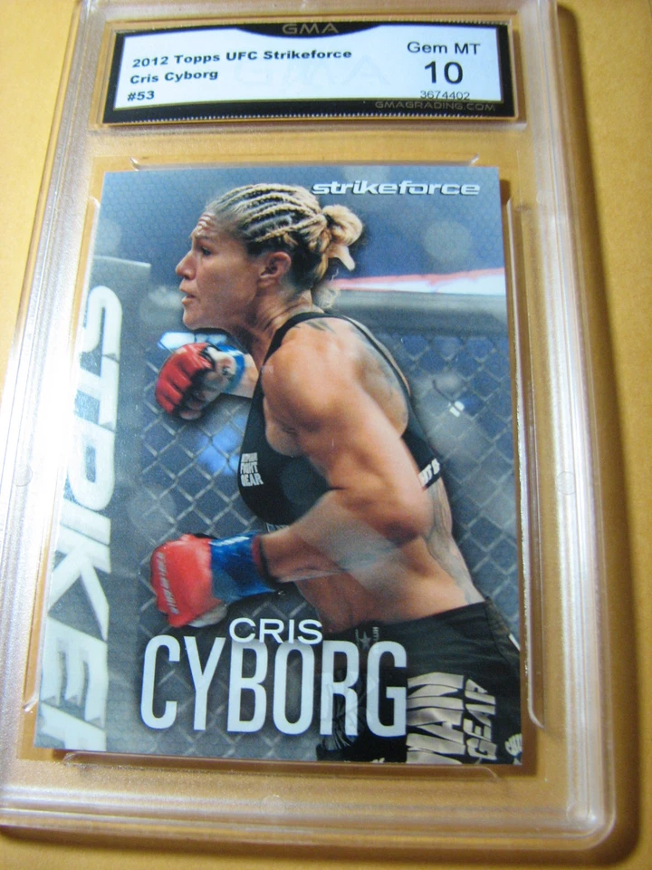 CRIS CYBORG PESO PLUMA 2012 TOPPS UFC STRIKEFORCE # 53 GRADO 10 L@@K Foto 1 de 1