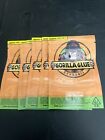 Gorilla Glue, 5 Sealed Zip Pouches Vinyl Dispensary Empty No Contents Novelty