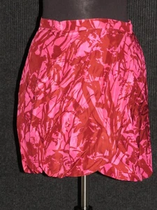 BIANCA COLETTI Colorful Abstract Silk Mini Wrap Skirt SZ 8 - Picture 1 of 6