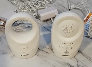Vtech DM1111 Enhanced Range Digital Audio Baby Monitor Set White Tested - Picture 1 of 8