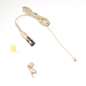 Skin Mini Lapel Tie Clip Microphone For Audio-Technica Belt Pack MiCWL M320-AT - Picture 1 of 9
