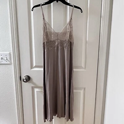 Samantha Chang Chemise Slip Dress Nightgown Lingerie Lace Women's Size Large - Image 1 of 4