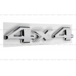 Metal Chrome Silver 4X4 Car Emblem Trunk Rear Tailgate Badge Decal Car Sticker - Foto 1 di 4