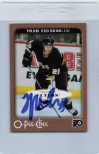 2006/07 O-Pee-Chee #4 Todd Fedoruk Flyers Signed Auto *G2428