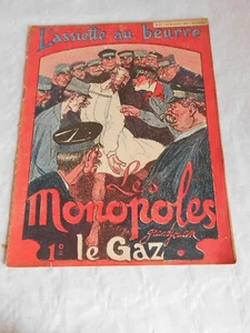 Vintage French Satirical magazine 1902 L'assiette au Beurre Les Monopolies issue - Picture 1 of 7