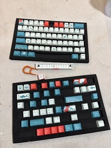 PARTS: Ocean Themed Keycaps, NOT COMPLETE, For Mechanical Gaming Keyboard - Bild 1 von 3