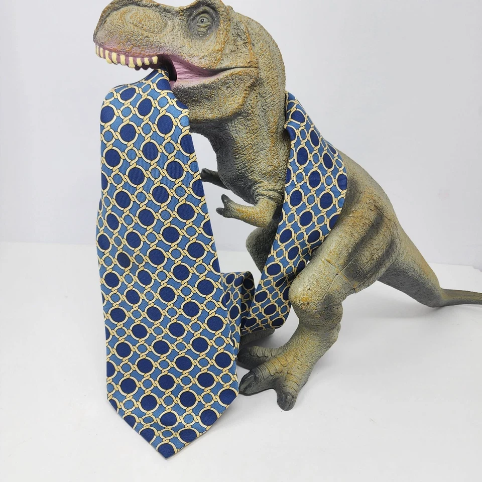 Corbata para hombre Paolo Gucci Design azul eslabón de cadena Foto 1 de 4