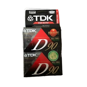 TDK D-90 4er-Pack High Output 90 Minuten leere Audiokassette Band NEU VERSIEGELT - Bild 1 von 1