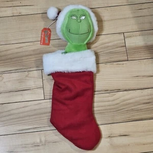Vintage Dr. Seuss Weihnachtsstrumpf The Grinch 90er Hallmark Holiday Spirit Neu - Bild 1 von 11