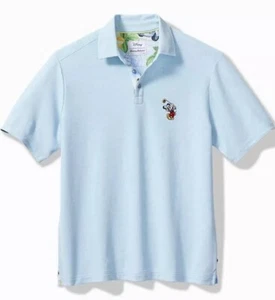 TOMMY BAHAMA 'CARTOLINA AL PARADISO' TOPOLINO POLO DISNEY GOLF SHIRT XXL 2XL - Foto 1 di 14