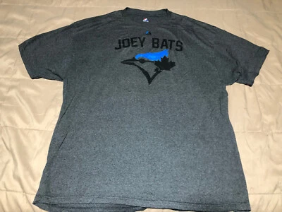 Toronto Blue Jays Jose Bautista JOEY BATS Camisa Gris Adulto 2XL BONITA RARA DIFÍCIL DE ENCONTRAR Foto 1 de 3