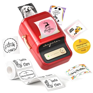 B21 Label Maker Machine,Barcode Label Printer Retro Wireless Thermal Sticker Pri - Picture 1 of 12