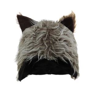 Winter Wolf Kostüm braun Kunstfell Mütze Einheitsgröße passt am meisten - Bild 1 von 5