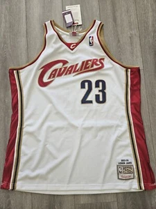 Mitchell Ness M&N Authentic LeBron James Cavaliers Cavs Jersey 52 2X XXL NWT NEW - Picture 1 of 4