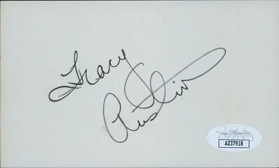 Tracy Austin Tennis Star Signed 3x5 Index Card JSA Authenticated - Image 1 of 2