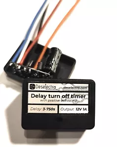 Car DRL led delay turn off timer switch 3 to 750s 12V 1A box positive activating - Picture 1 of 8