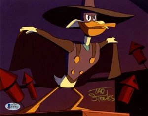 TAD STONES SIGNED AUTOGRAPHED 8x10 PHOTO DARKWING DUCK ARTIST DISNEY BECKETT BAS - Picture 1 of 2