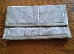 015 Pacific Island Treasures Eel Skin Purse Handbag Clutch Made in Korea - Picture 1 of 4