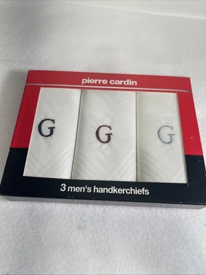 Lenços masculinos vintage Sears Pierre Cardin G - Imagem 1 de 4