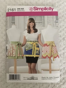 🌷2161 Simplicity Apron Sewing Pattern 3 Unique Designs UC Annalise Puccini - Picture 1 of 7