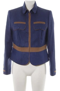 Blazer corto Mujeres Blazer Talla EU 42 azul-marrón estilo «business» - Imagen 1 de 5