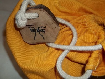 Bloques de árboles Juego de construcción de madera real en bolsa de almacenamiento 30 piezas Foto 1 de 2