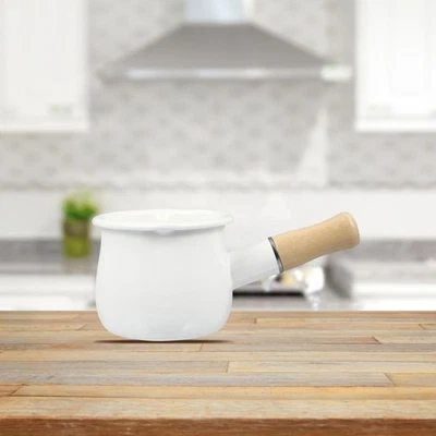  Emalientopf Kochtopf Klein Kochgeschirr Aus Porzellanemail Backen - Bild 1 von 4