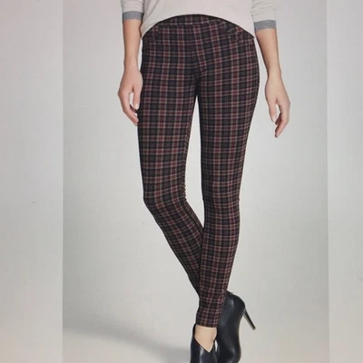 Leggings elásticos ajustados a cuadros marrón Sanctuary talla grande Foto 1 de 4