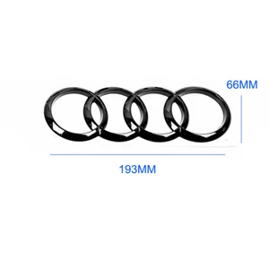 193mm x 66mm Kofferraum Emblem Glanz Schwarz Für Audi  A1 A3 A4 A6 - Bild 1 von 2