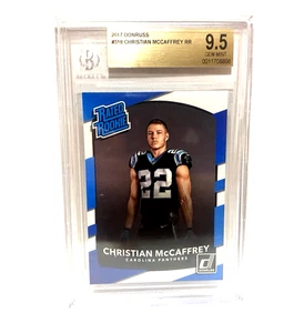 2017 Panini Donruss - Rated Rookie Christian McCaffrey #318 BGS 9.5 MINT - Picture 1 of 2