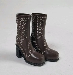 Barbie My Scene Puppenschuhe ~❤️~ Chelsea Sketchers braune Stiefel #561 - Bild 1 von 4