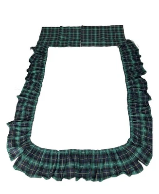 FALDA DE CAMA COMPLETA A CUADROS RALPH LAUREN Funda de almohada DE COLECCIÓN AÑOS 90 Rara Verde VOLANTES DE POLVO Foto 1 de 4