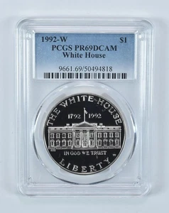 1992-W White House Commemorative Dollar PR69 DCAM PCGS Blue Label *2120 - Picture 1 of 5
