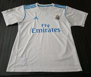 Maglia Real Madrid CF Adidas LaLiga Fly Emirates 2017/18 Taglia L VEDI FOTO - Foto 1 di 18