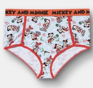 Mickey Mouse Weihnachten mittelhoher Bund Baumwolle Slip Höschen Größe 1 (14/16) Torrid - Bild 1 von 4