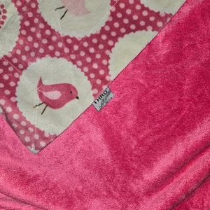 Thro by marlo lorenz baby blanket Pink Birds & Spring Trees - Picture 1 of 5