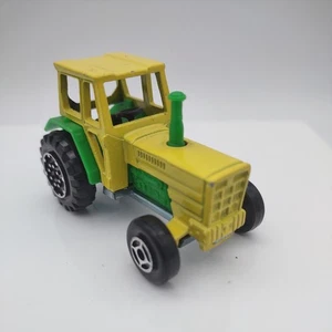 Tractor Majorette #208 de colección hecho en Francia verde amarillo fundido a presión - Imagen 1 de 7